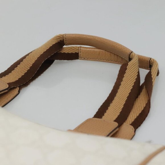 GUCCI GG Supreme Tote Bag PVC Outlet White Gold - Picture 8 of 15